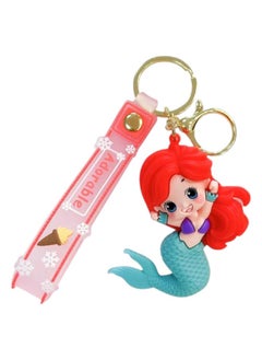 Mermaid Key Ring For Girls Fish Keychain Unicorn Car Bike Home Office Metal Stylish Return Gift Kids (1 Piecemulticolor)