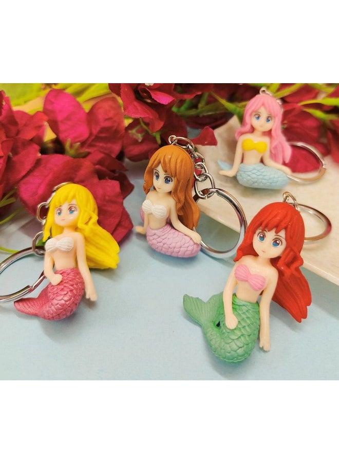 Tera13 - Mermaid Key Ring For Girls Fish Keychain Unicorn Car Bike Home Office Metal Stylish Return Gift Kids (1 Piecemulticolor) - Image 1