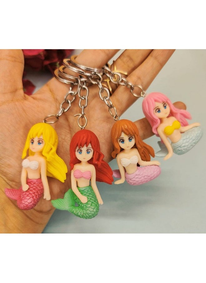 Tera13 - Mermaid Key Ring For Girls Fish Keychain Unicorn Car Bike Home Office Metal Stylish Return Gift Kids (1 Piecemulticolor) - Image 1