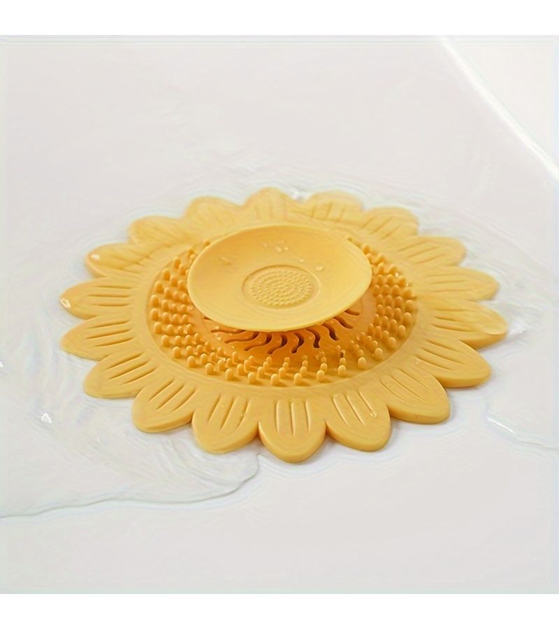 Green Sewer Drain Cover Anti Odor Hair Catcher For Bathroom Sink - Image 3