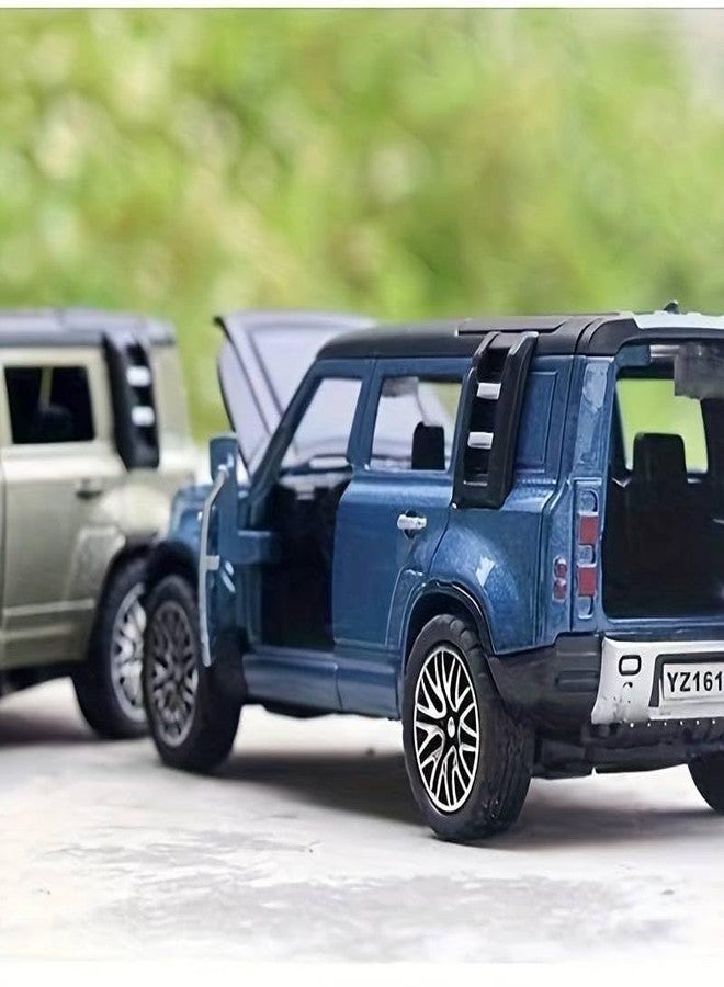 KAVANA 1:32 Scale DieCast Metal Defender Pull Back Action Openable Doors, Metal Cars for Kids Toys,car Toys for Kids 5 Years 12, Car Toy Realistic Miniature Model Gift 2+yrs Girls Boys Random Colors - Image 4