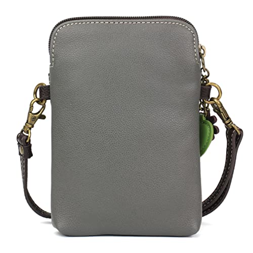 CHALA Crossbody Cell Phone Purse-Women Canvas Multicolor Handbag with Adjustable Strap - Special Edition - Dragonfly - gray - Image 5