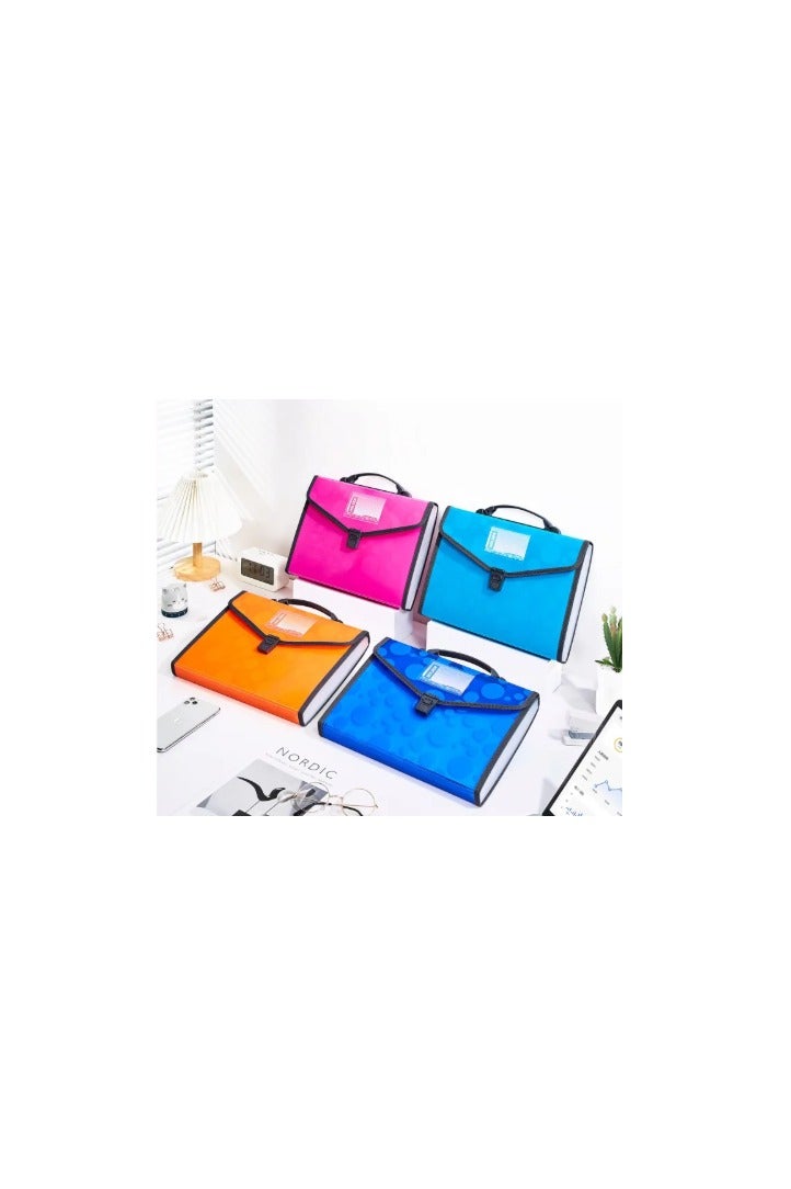 TRANBO Expanding File Document Source Portable Organ Bag Multi-layer File Bag Size FC/Long 13 Pocket (color may vary)  - Image 4