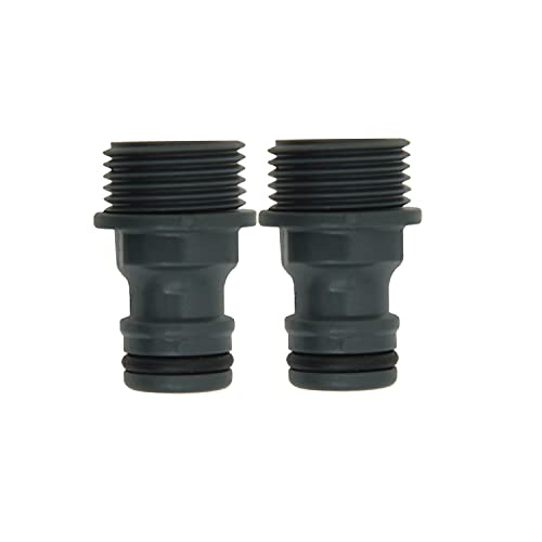 DIVINE TREE 1/2 inch Male Threaded Tap Connector Male Watering Fittings for Threaded Faucet Adapter Quick Connector for Garden Hose Pipe and Garden Nozzle Pack of 2 - Image 1