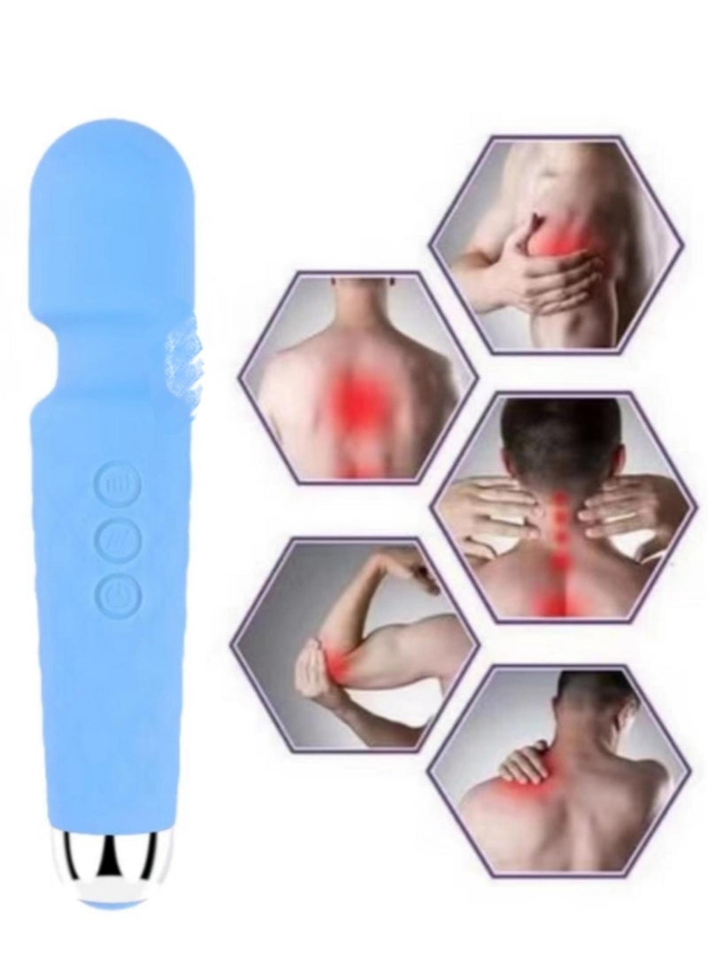 Massage Gun Tissues Muscle Massager Gun, Body Massager For Back Neck Pain Relief,Light Blue