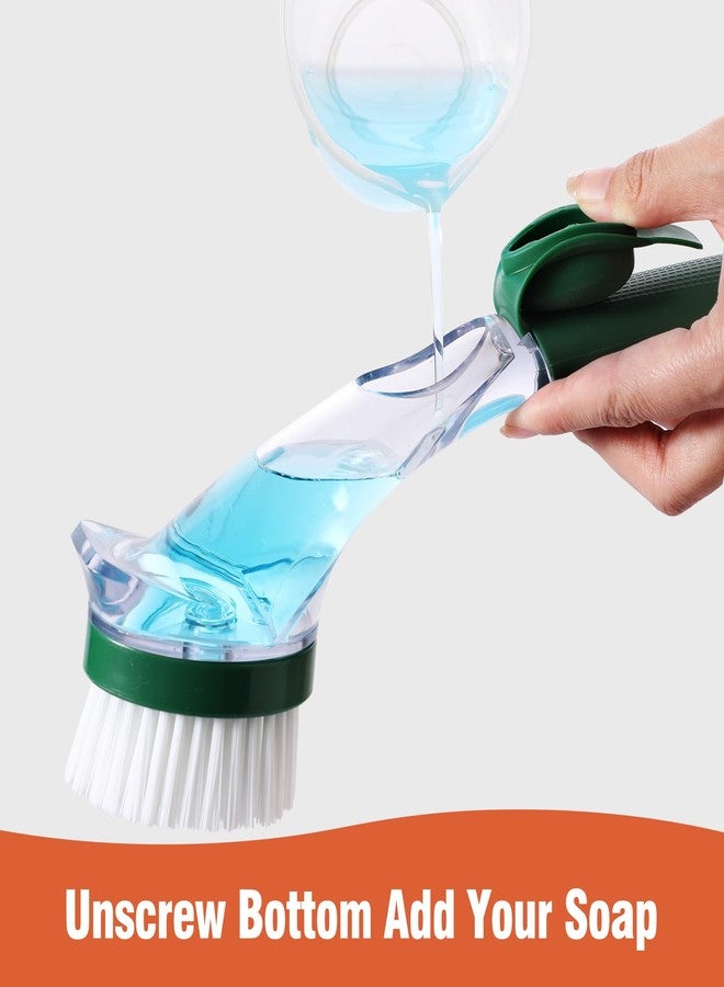 CLEANHOME مجموعة أدوات تنظيف المطبخ من كلين هوم - مجموعة مكونة من 3 قطع من فرشاة تنظيف الأطباق مع 10 قطع من إسفنجات التنظيف غير القابلة للخدش، وفرشاة الزجاجات، وفرشاة الأواني، آمنة للاستخدام على أدوات الطهي والحمام والأسطح غير اللاصقة - Image 4