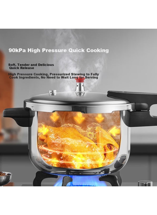 Supor Pressure Cooker, 304 Stainless Steel, 7l Capacity, Compatible With Gas And Induction Stoves, Ey243fbw2 - Image 2
