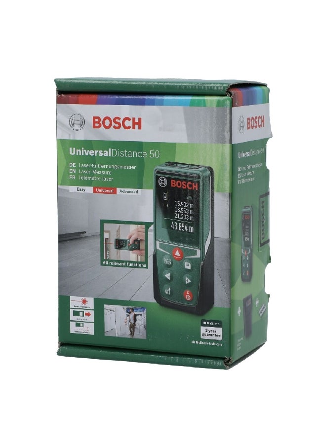 BOSCH Universal Distance 50 Laser Measurer 74 x 116 x 171 mm JE0 603 672 800  - Image 2
