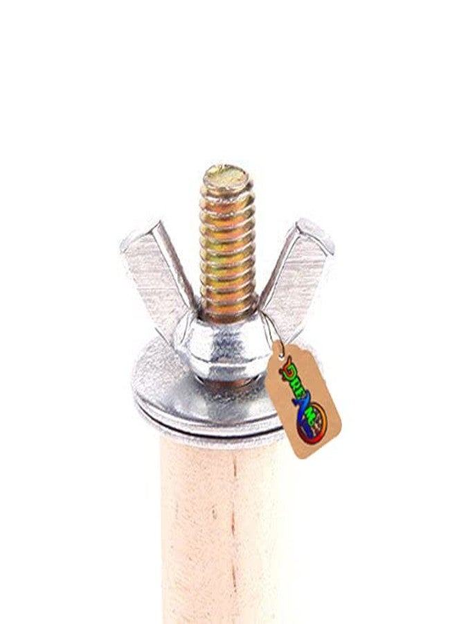 DreamAuro Natural Habitat Wooden Bird Perch/Stand/Toy (4 Inches/10 Cm) - Image 4