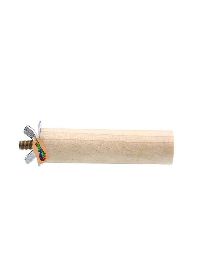 DreamAuro Natural Habitat Wooden Bird Perch/Stand/Toy (4 Inches/10 Cm) - Image 2
