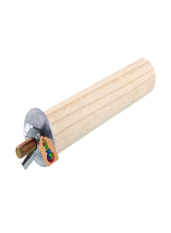 DreamAuro Natural Habitat Wooden Bird Perch/Stand/Toy (4 Inches/10 Cm) - Image 3