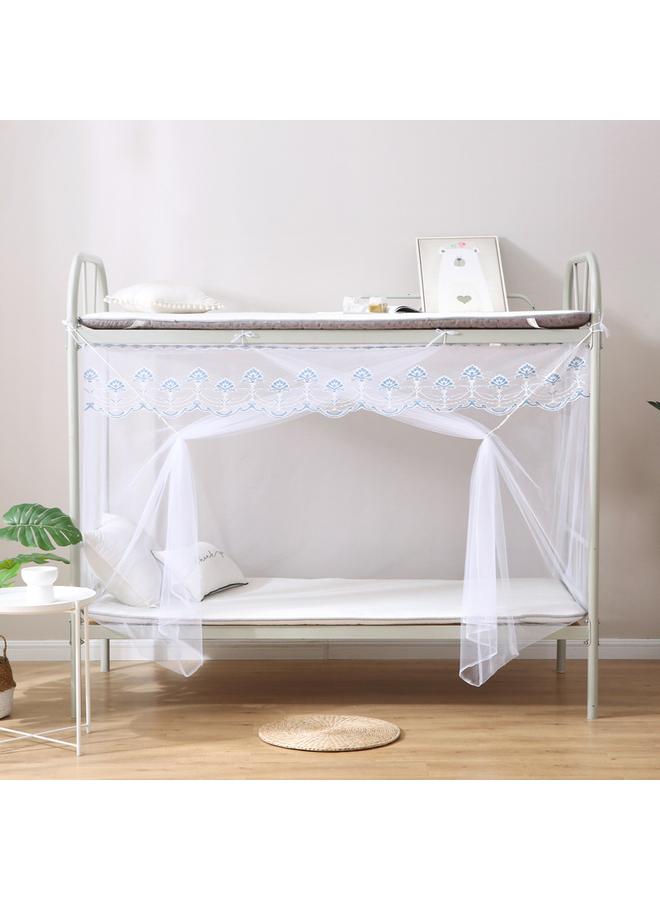 Bluejw Student Dormitory Zipper Mosquito Net Dust Top 0.9m Upper And Lower Bunk Bedroom 1m Single Double Bed 1.2 Household 1.5 Meters - Image 1