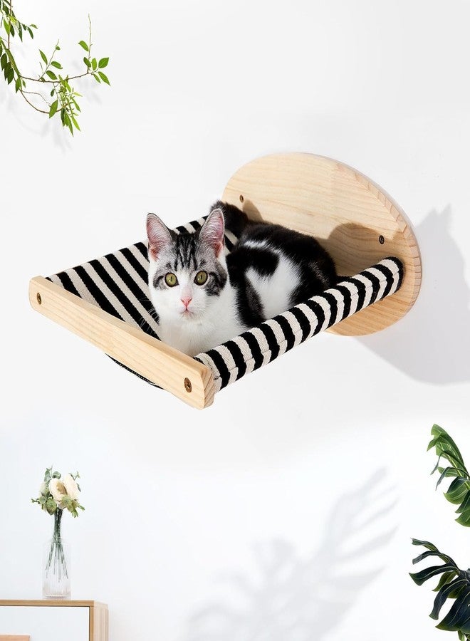 Dk Wood Cat Hammock Wall Mounted - Cat Shelves and Perches for Wall, Climbing, - Image 1