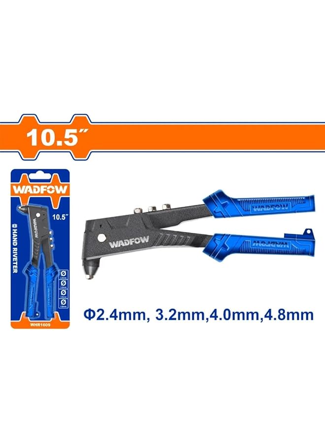 WADFOW Whr2610 Hand Riveter, 10.5 Inch Size, Blue/Black - Image 2