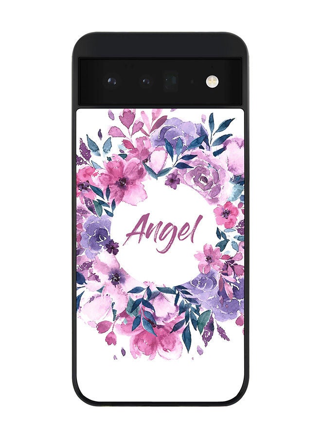 Stylizedd Rugged Black edge case for Google Pixel 6 5G Slim fit Soft Case Flexible Rubber Edges Anti Drop TPU Gel Thin Cover - Angel - Image 1