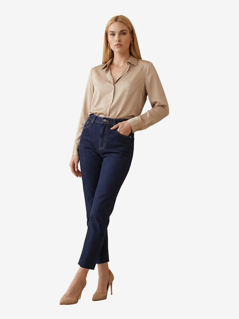 MY FASHION High Waist Skinny Leg Denim Pants