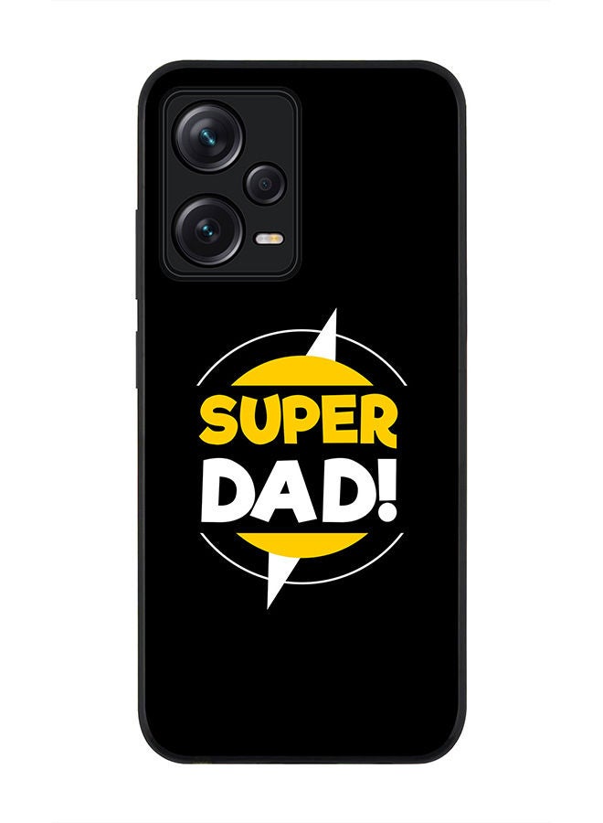 Stylizedd حافظة حواف سوداء متينة لهاتف Redmi Note 12 Pro 5G، حافظة رفيعة، مرنة، حواف مطاطية، مضادة للسقوط، غلاف TPU جل رقيق - سوبر داد - Image 1