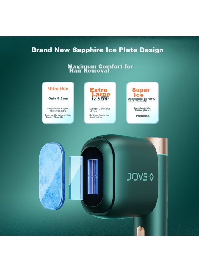Jovs Sapphire Ice Point Hair Removal Device Jr5e , Home-use Hair Removal Tool For Men, Face And Underarm Hair Removal, Birthday Gift For Girlfriend, Beauty Device - Image 4