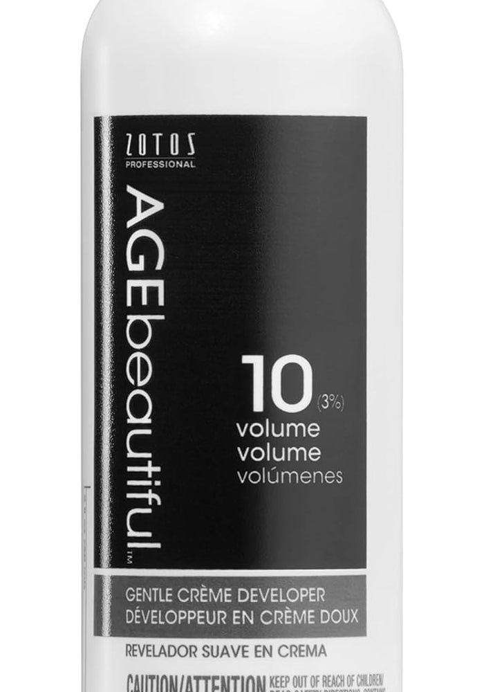 AGE beautiful AGEbeautiful 10 فولت كريم مطور الشعر اللطيف - تلوين احترافي في صالون للشعر الدائم والأصباغ، والمُلونات، والمُفَتِّحات - 4 أونصة سائلة - Image 1