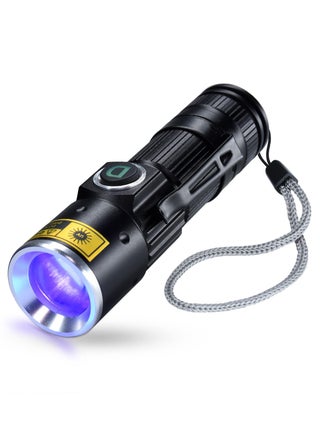 UV 365nm Flashlight, Portable and Zoomable LED Ultraviolet Blacklight for UV Glue Curing, Pet Stain Detection, Scorpion Finder - pzsku/Z6CF5D5CF4478E95439DCZ/45/_/1714294091/3dd9cadd-5db3-4b11-bce0-5806985d32e6