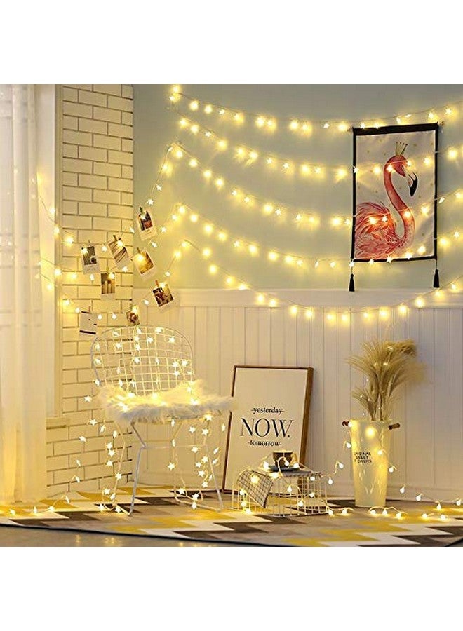 fizzytech أضواء خيط النجوم البلاستيكية من فيزيتيك 15 نجمة LED، زينة لعيد الميلاد، المهرجانات، المناسبات الاحتفالية، الزفاف، الحفلة (أبيض دافئ، 15 LED 3 متر) - Image 3