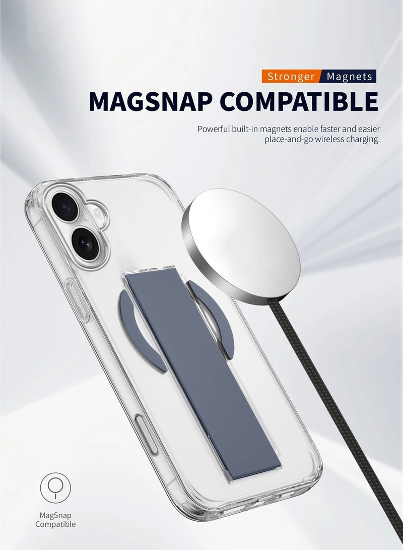 Techie حافظة شفافة لأبل آيفون 16 بلس مع MAGGRIP | رفيعة للغاية، غطاء خلفي مغناطيسي MagSafe | سيليكون فاخر، حماية من السقوط، مقاومة للخدوش، مضادة لبصمات الأصابع - Image 3