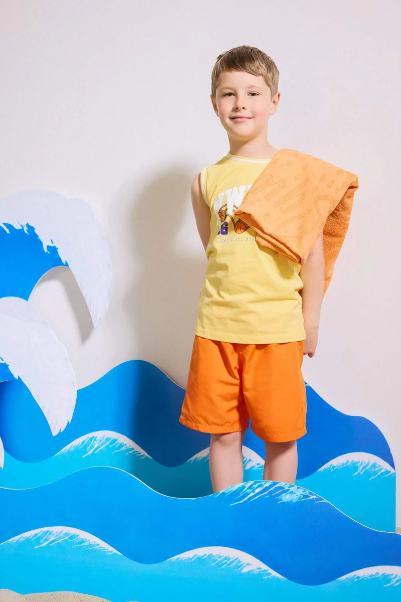 ديفاكتو Boy Regular Fit Basic Swim Shorts