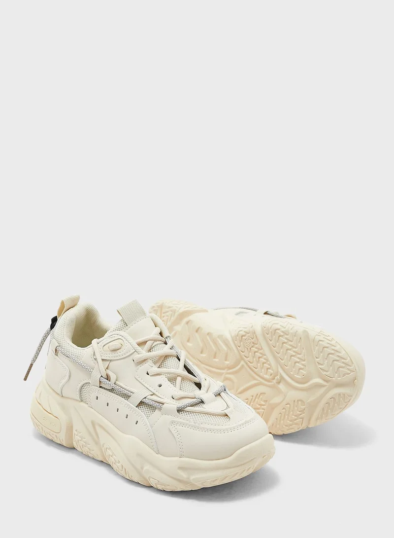 Ginger Mesh And Rubber Chunky Sneakers