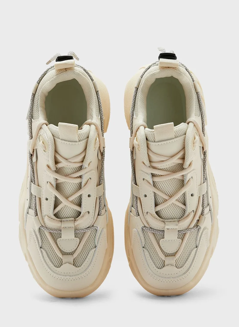 Ginger Mesh And Rubber Chunky Sneakers