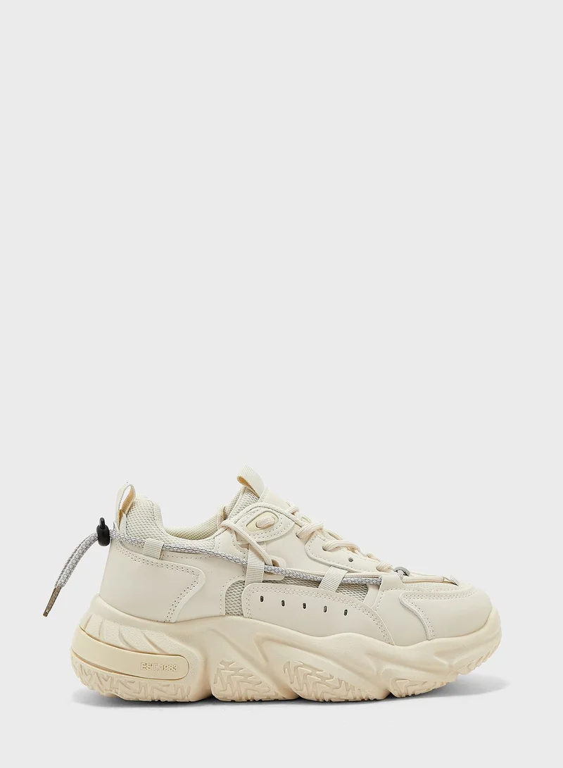Ginger Mesh And Rubber Chunky Sneakers
