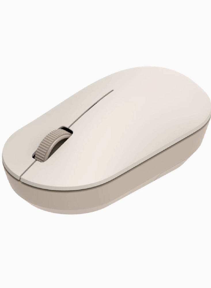 Wireless Mouse Computer Office Portable Male and Female Home Game Mouse Milk tea white - Image 1