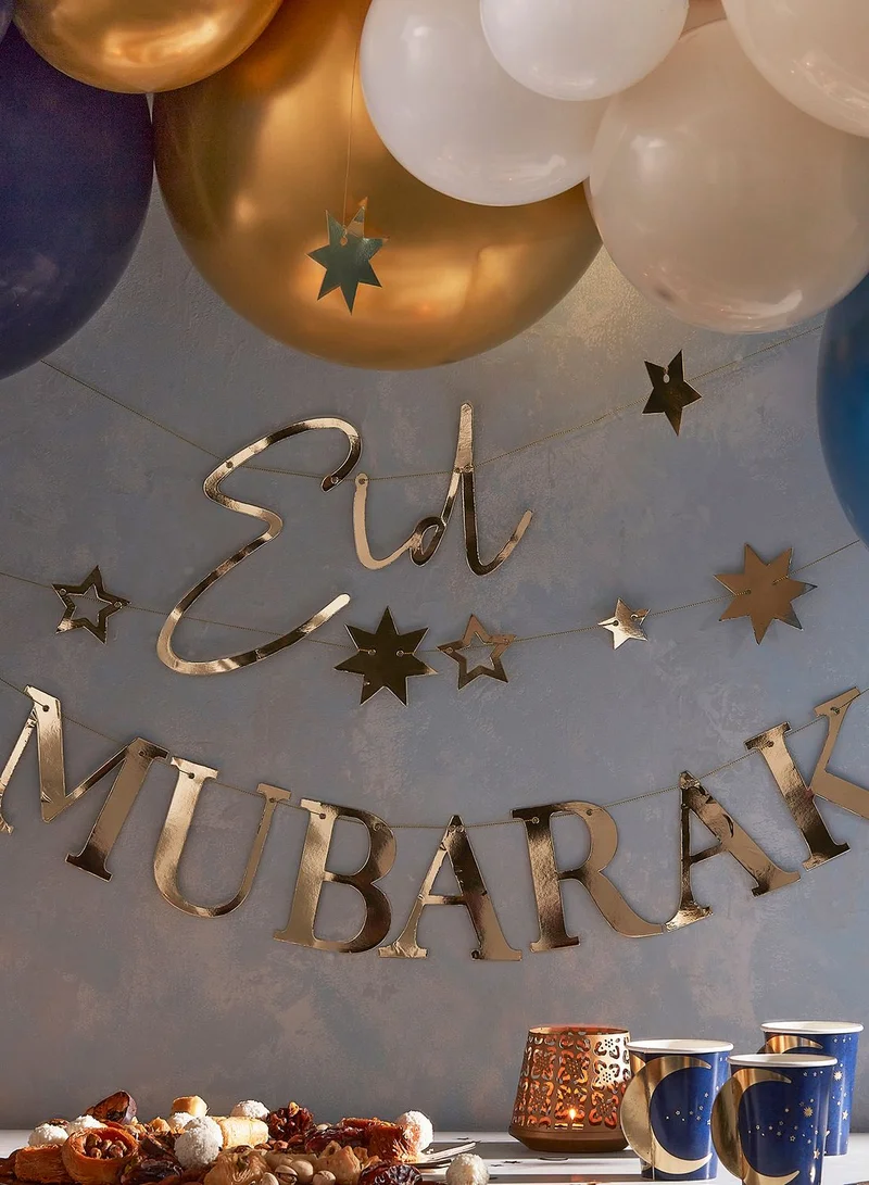 Ginger Ray Eid Mubarak Moons And Stars Garland