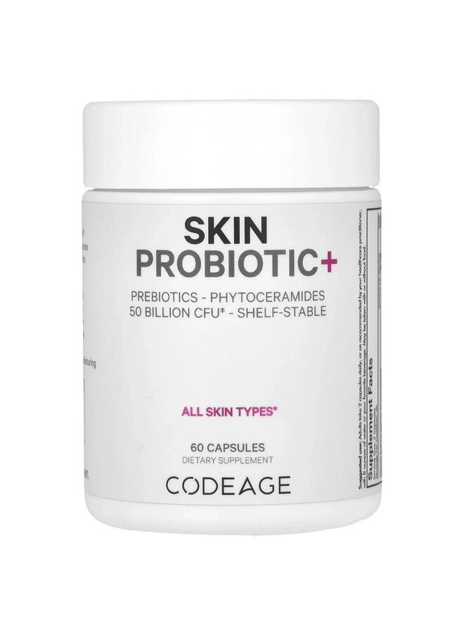 Codeage Skin Probiotic+, 50 Billion CFU, 60 Capsules  - Image 2
