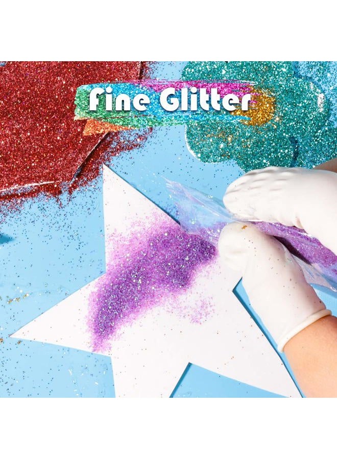YGDZ Fine Glitter for Resin, 60 Colors 300g Assorted Craft Glitter Packs for Epoxy Resin, Nails, Slime, Tumblers, Body, Face, Eyeshadow, 5g Each Bag - Image 5
