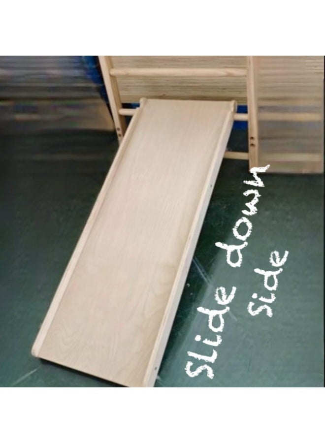 Indoor Playground 9-in-1 With a Swedish ladder, Adjustable Pull-up Bar, Rock Climbing Wall, Rope Climbing, Rope Ladder, Swing, Gymnastic Rings, Inclined Climbing, Slide - Image 5