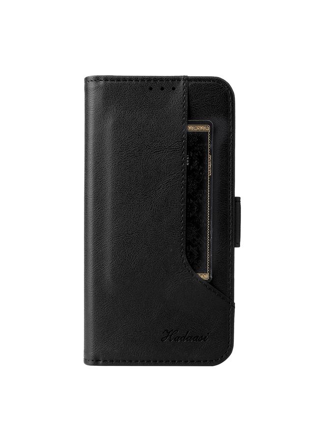 S-TOP Case For Samsung Galaxy A50 Dual Buckle Card Wallet Calf Leather Phone Case - Image 2