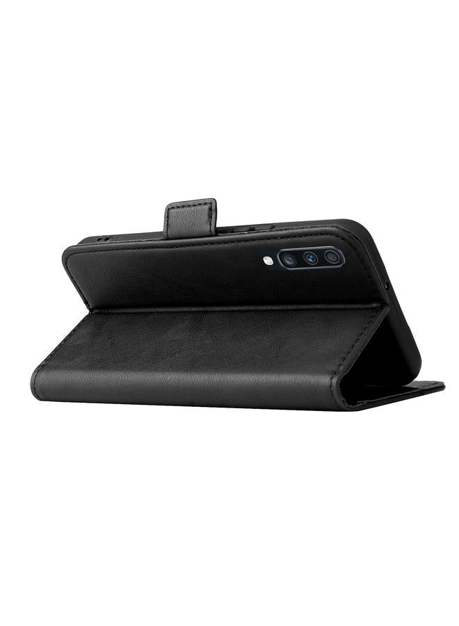 S-TOP Case For Samsung Galaxy A50 Dual Buckle Card Wallet Calf Leather Phone Case - Image 5