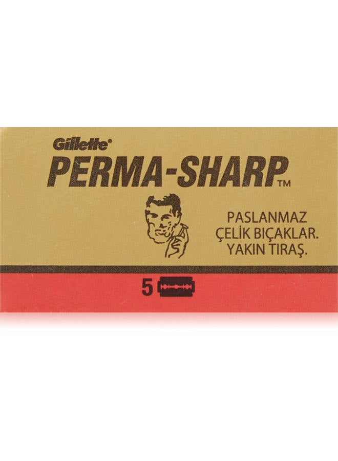 30 Perma-Sharp Super Double Edge Razor Blades