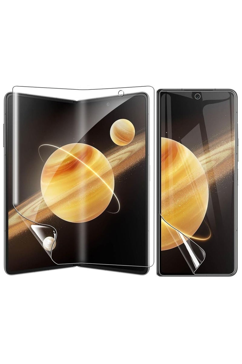 Set of 2 Clear Hydrogel Screen Protectors (inner & outer) Compatible with Honor Magic V5