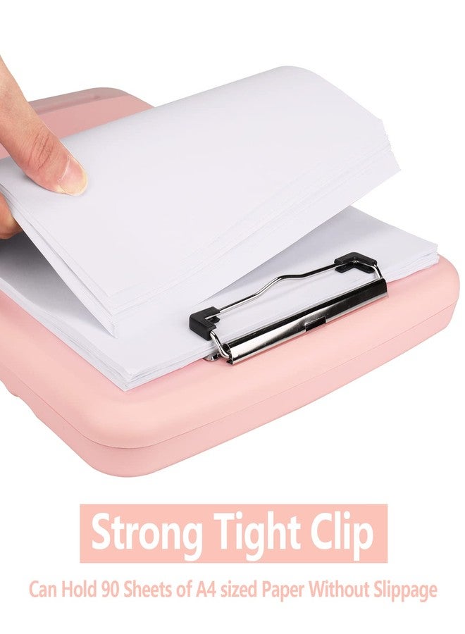 SFLHHDM Plastic Clipboard with Storage, High Capacity Clip Boards 8.5x11 with Storage, Heavy Duty Nursing Clipboard Folder, Cute Clipboards, Letter A4 Size Clipboards with Storage for Teachers, Nurse - Image 3