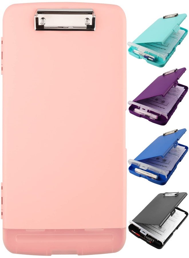 SFLHHDM Plastic Clipboard with Storage, High Capacity Clip Boards 8.5x11 with Storage, Heavy Duty Nursing Clipboard Folder, Cute Clipboards, Letter A4 Size Clipboards with Storage for Teachers, Nurse - Image 1