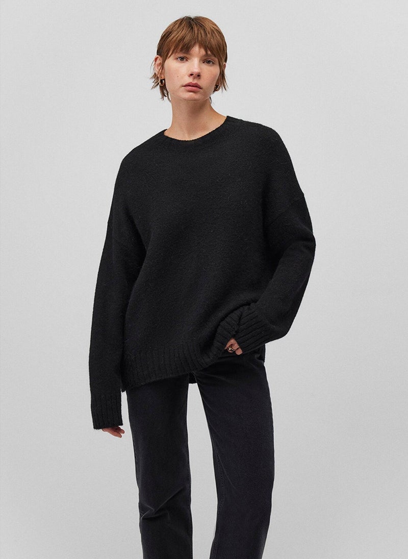 MAVI Black Crewneck Sweater - Image 1
