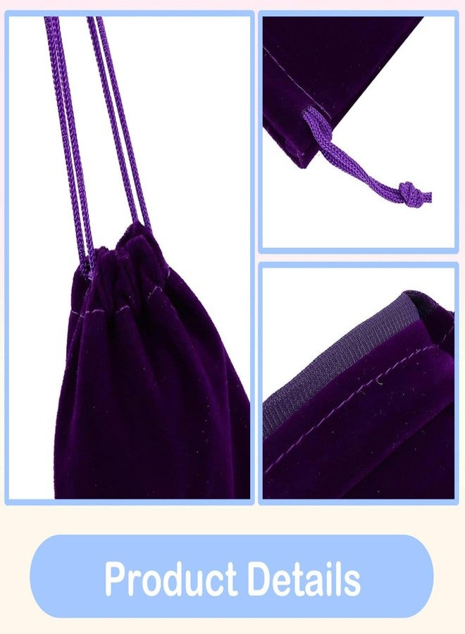 Bgtecho 24 Pcs Velvet Drawstring Bags, 12 Colors Small Velvet Pouch, 2.8''x3.5'' Gift Bags Jewelry Pouches, Jewelry Bag with Drawstring for Wedding Favors Gifts Event Supplies Party Favors - Image 3
