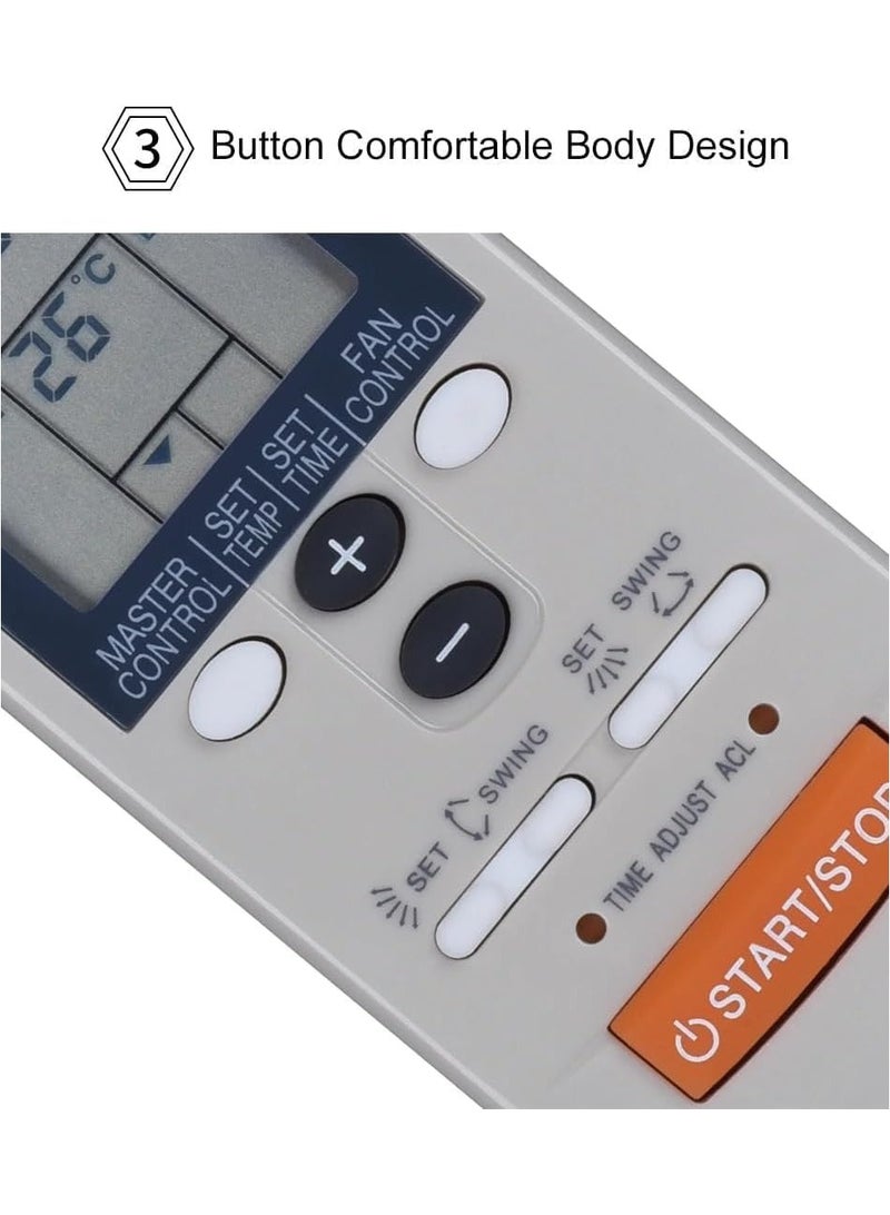 TIGER AC Remote Control Compatible with O General Split & Window AC – Replacement for AC-47 Model with Double Set-Swing Feature – Easy to Use, High-Precision Temperature Control, Fast Response, Long-Range Infrared Signal  - Image 4