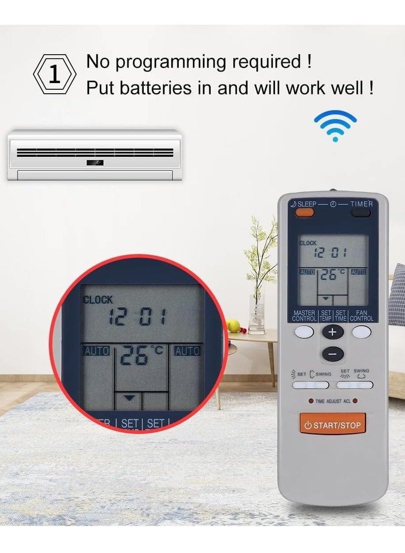 TIGER AC Remote Control Compatible with O General Split & Window AC – Replacement for AC-47 Model with Double Set-Swing Feature – Easy to Use, High-Precision Temperature Control, Fast Response, Long-Range Infrared Signal  - Image 2