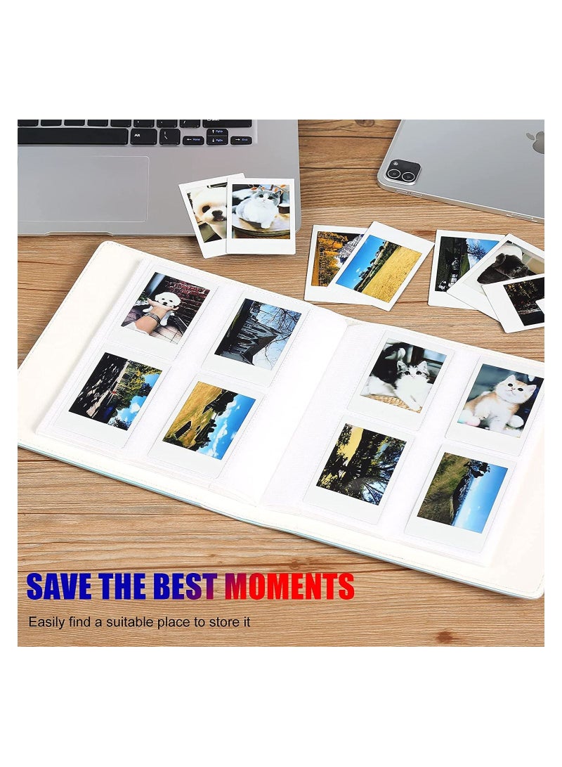 SYOSI 256 Pockets Photo Album for Fujifilm Instax Mini LiPlay 11 90 70 50S 26 25 9 8+ 8 7S Instant Camera for Link SP 1 Printer for Polaroid Snap SnapTouch PIC 300 Z2300 Mint Zip Printer Magic Silver - Image 2
