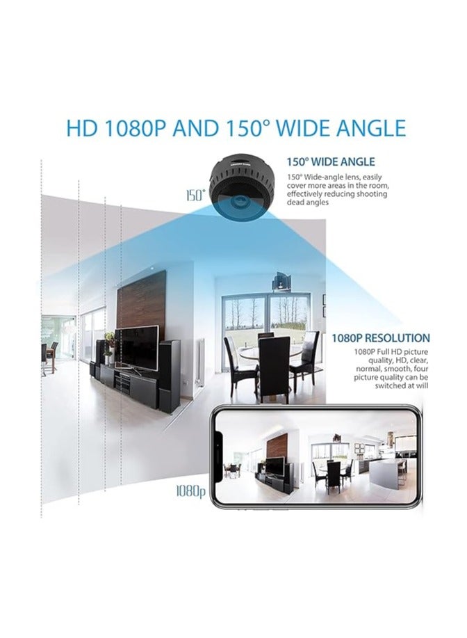 1080P Wireless Camera Mini with Motion Detection Portable Camera for Aerial Home Indoor Outdoor Security - Image 3