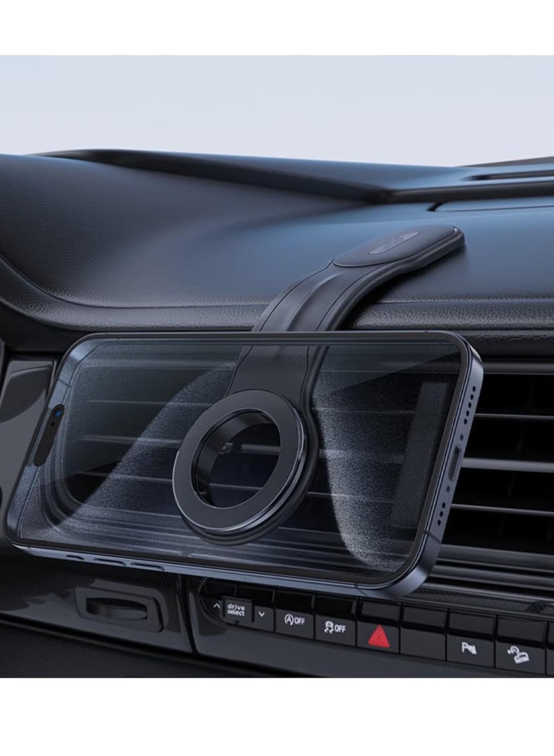 ELTRAZONE Magnetic Car Phone Holder | 360° Rotation | Strong Grip & Secure Mount | Easy Installation | Universal Compatibility for Smartphones & GPS Devices - Image 2