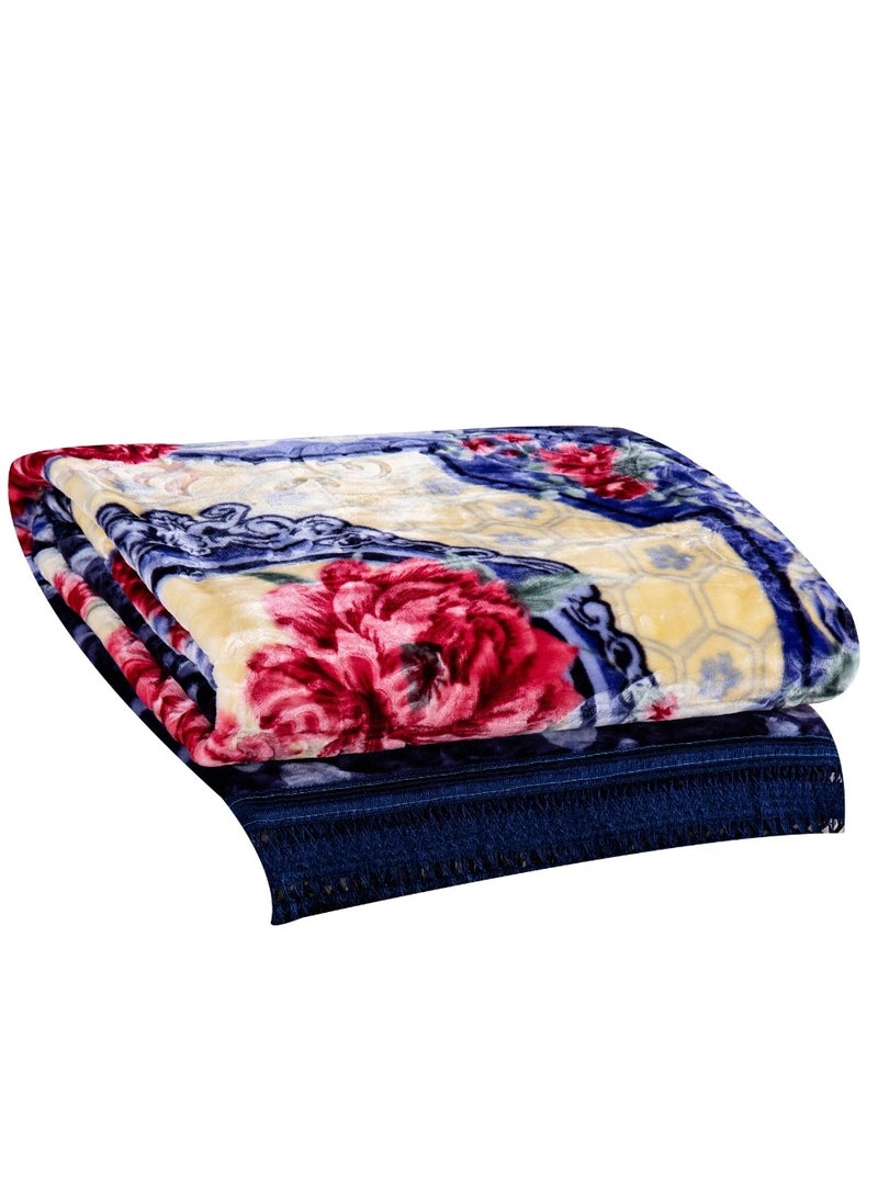 Stargold Blanket Set of 5 Pieces 220 x 240CM 2 Ply Premium Blanket With Bedspread Pillowcase And Neck Roll  - Image 2
