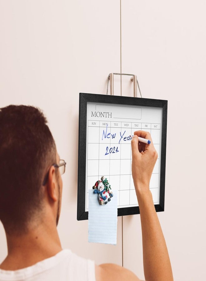 Umtiti Umtiit Monthly Calendar Dry Erase Whiteboard 11.8 x 11.8 inch(30 x 30 cm), Black Wood Frame, Magnetic Surface Whiteboard for Planning/Schedule/School Timetable/Memo(YLBB-3030BK,US) - Image 5